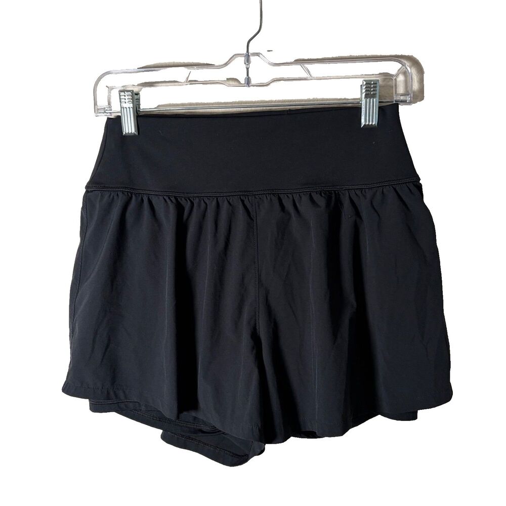YPB Your Personal Best Shorts Women's Medium Black Lined Athletic Flowy Active